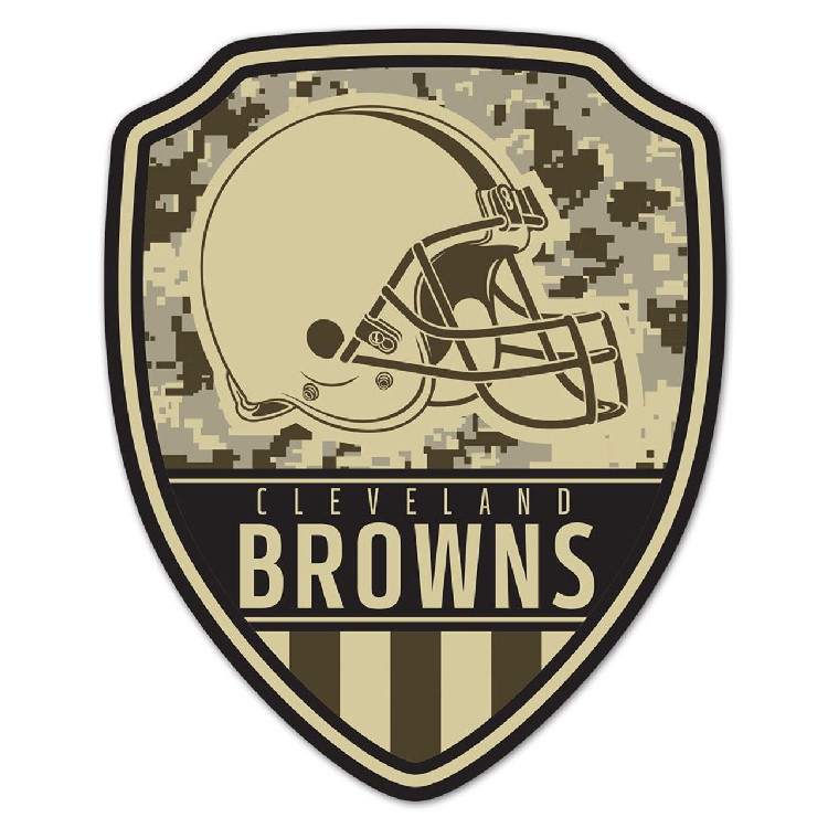 Cleveland Browns Sign Wood 11x14 Shield Shape