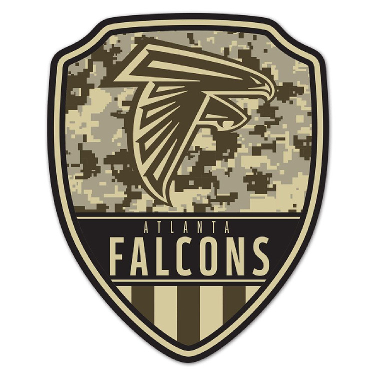 Atlanta Falcons Sign Wood 11x14 Shield Shape