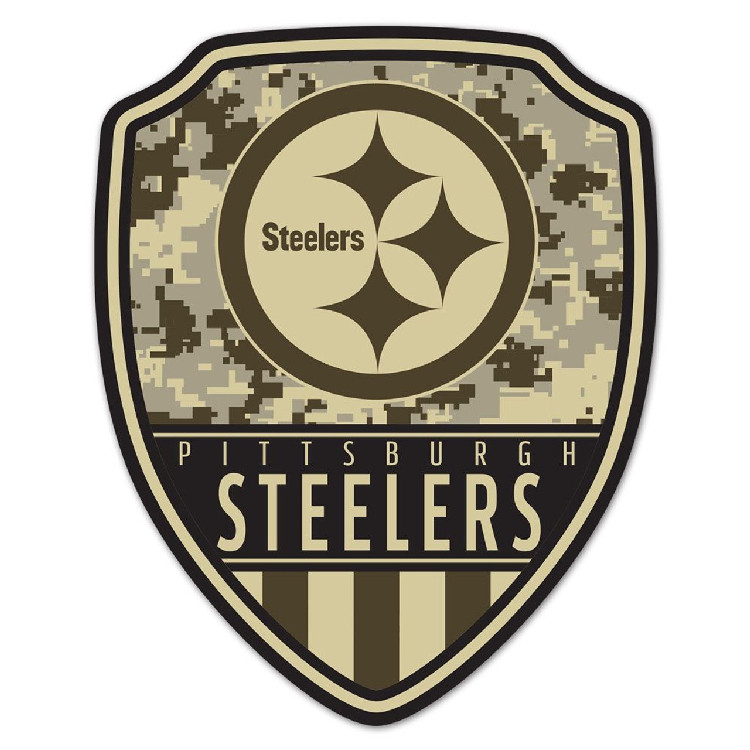 Pittsburgh Steelers Sign Wood 11x14 Shield Shape