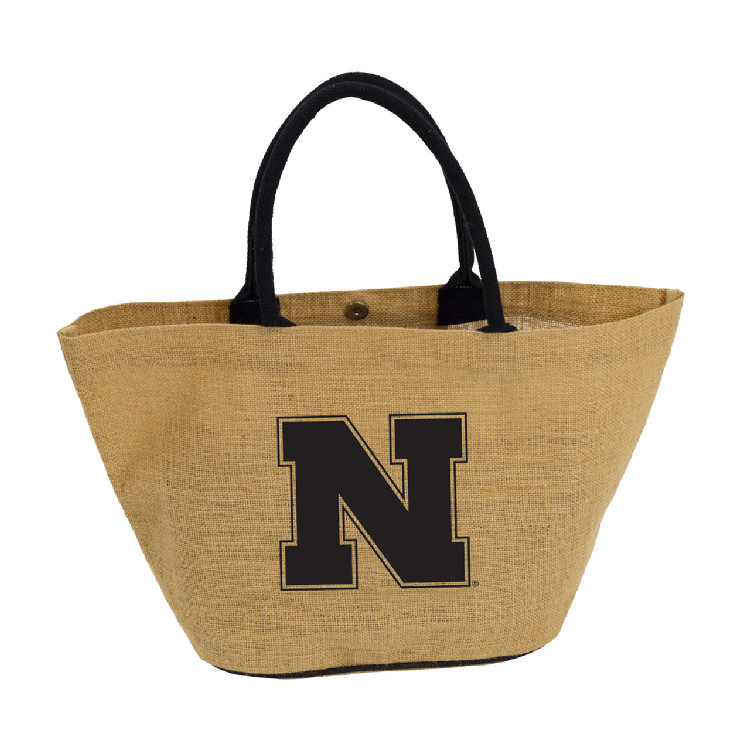 Nebraska Cornhuskers Tote Avalon Jute Style CO