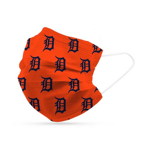 Logo Brands Detroit Tigers Face Mask Disposable 6 Pack