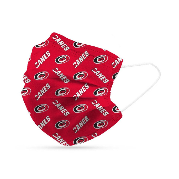 Carolina Hurricanes Face Mask Disposable 6 Pack