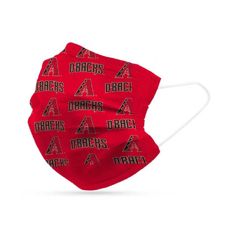 Arizona Diamondbacks Face Mask Disposable 6 Pack