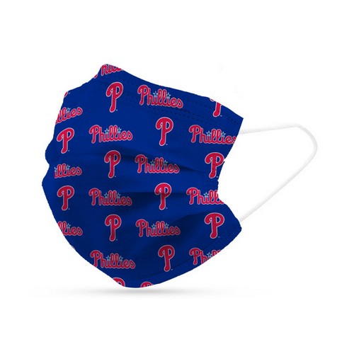 Logo Brands Philadelphia Phillies Face Mask Disposable 6 Pack