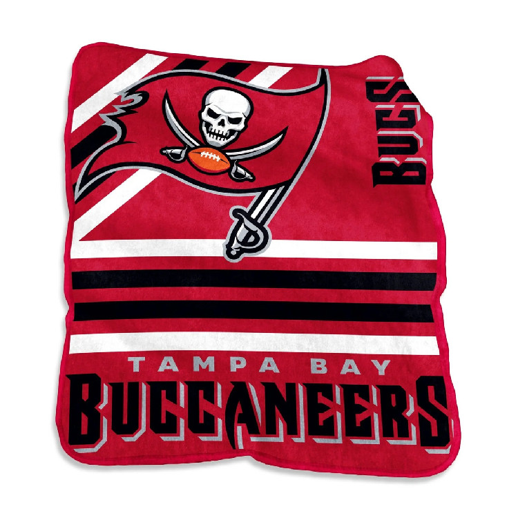 Tampa Bay Buccaneers Blanket 50x60 Raschel Throw