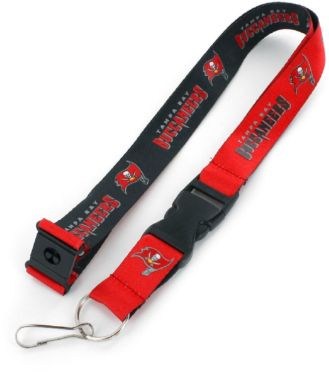 Tampa Bay Buccaneers Lanyard Reversible Black/Red