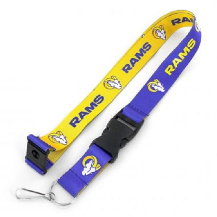 Los Angeles Rams Lanyard Reversible Navy and Yellow