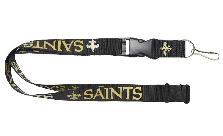 New Orleans Saints Lanyard Black