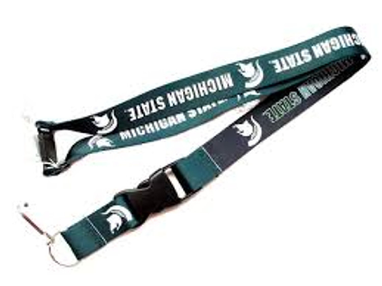 Michigan State Spartans Lanyard Reversible