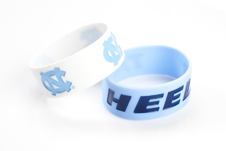 North Carolina Tar Heels Bracelets 2 Pack Wide