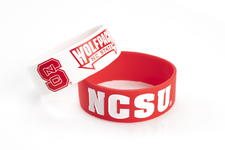 North Carolina State Wolfpack Bracelets - 2 Pack Wide