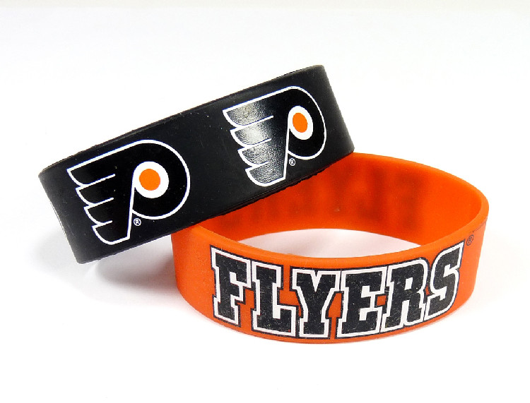 Philadelphia Flyers Bracelets - 2 Pack Wide