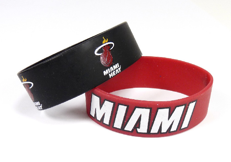 Miami Heat Bracelets - 2 Pack Wide