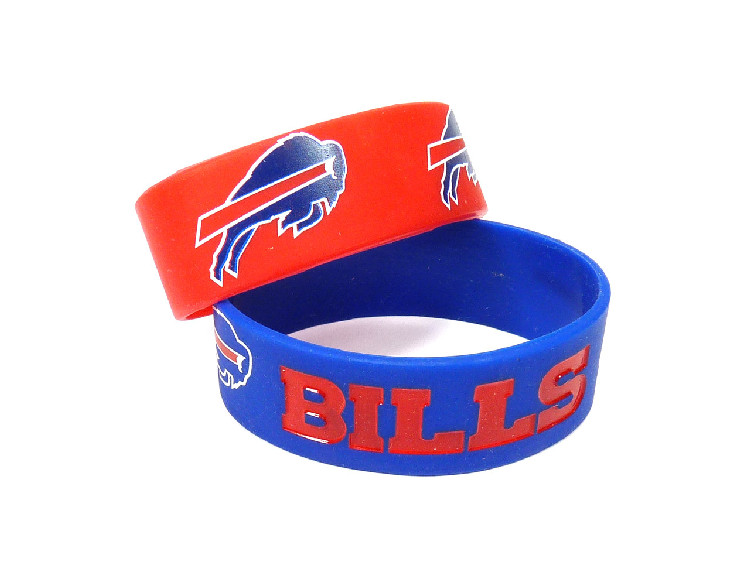 Buffalo Bills Bracelets 2 Pack Wide