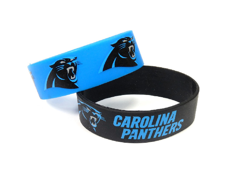 Carolina Panthers Bracelets 2 Pack Wide