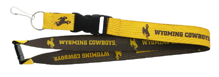 Wyoming Cowboys Lanyard Reversible