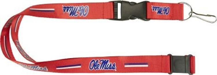 Mississippi Rebels Lanyard Red