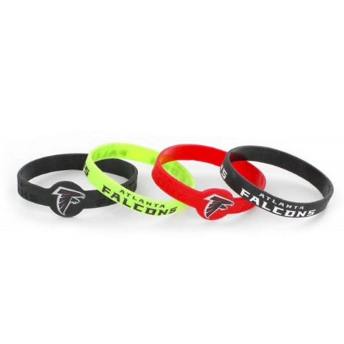 Atlanta Falcons Bracelets 4 Pack Silicone