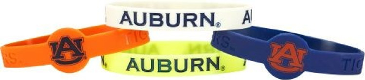 Auburn Tigers Bracelets - 4 Pack Silicone