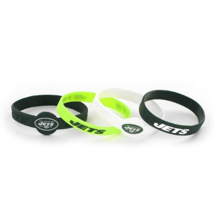 New York Jets Bracelets - 4 Pack Silicone