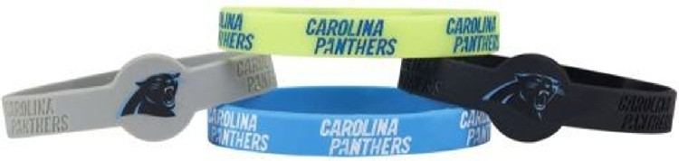 Carolina Panthers Bracelets 4 Pack Silicone