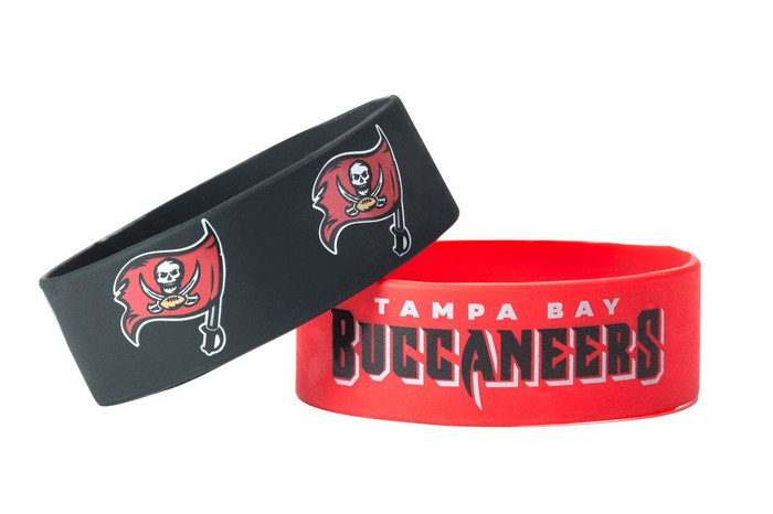 Tampa Bay Buccaneers Bracelets 2 Pack Wide