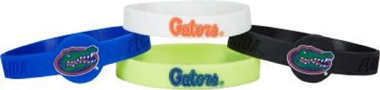 Florida Gators Bracelets - 4 Pack Silicone