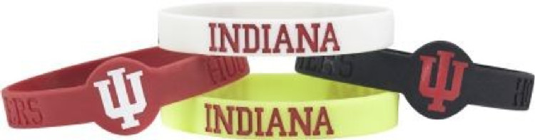 Indiana Hoosiers Bracelets - 4 Pack Silicone