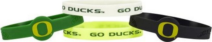 Oregon Ducks Bracelets - 4 Pack Silicone