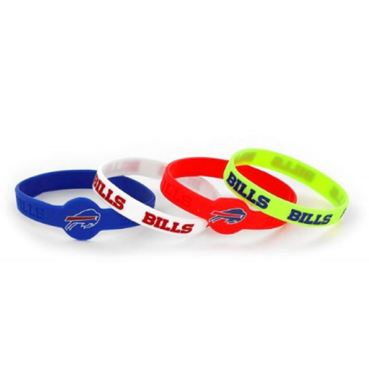 Buffalo Bills Bracelets 4 Pack Silicone