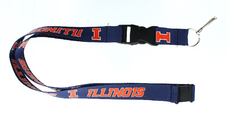 Illinois Fighting Illini Lanyard Blue