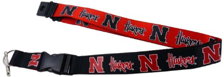 Nebraska Cornhuskers Lanyard Reversible