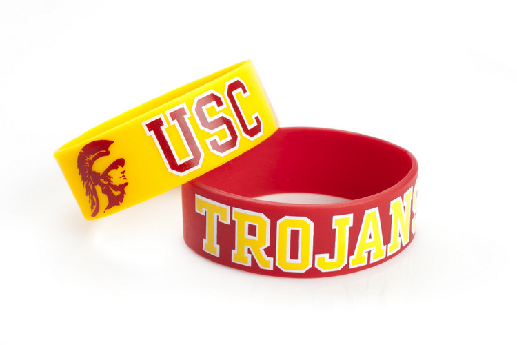 USC Trojans Bracelets 2 Pack Wide