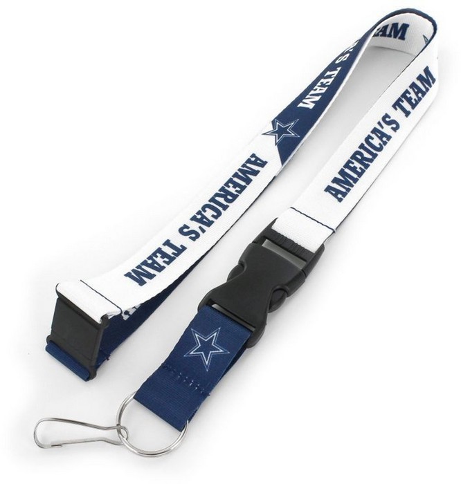 Aminco Dallas Cowboys Lanyard Breakaway Style Slogan Design