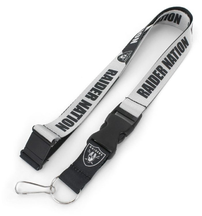 Las Vegas Raiders Lanyard Breakaway Style Slogan Design