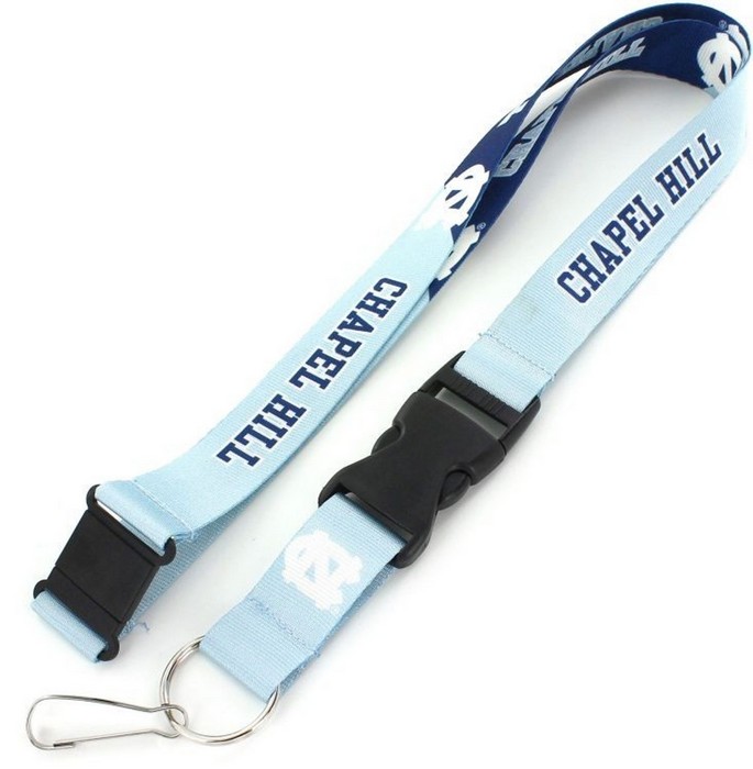 Aminco North Carolina Tar Heels Lanyard Breakaway Style Slogan Design -