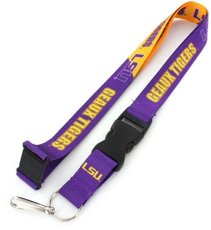 LSU Tigers Lanyard Breakaway Style Slogan Design