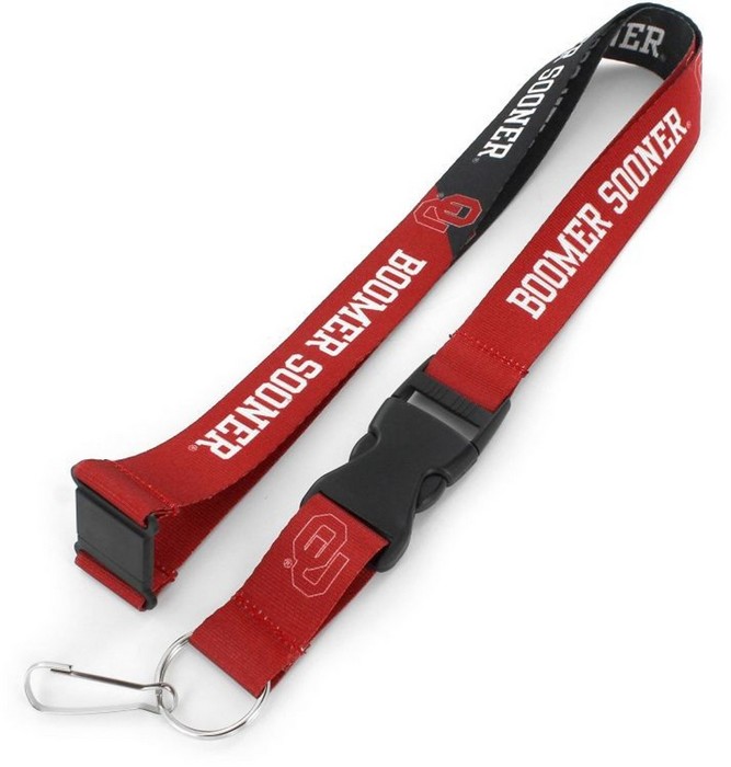 Aminco Oklahoma Sooners Lanyard Breakaway Style Slogan Design -