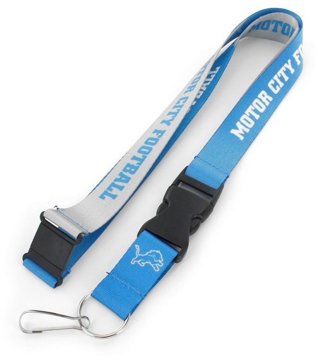 Aminco Detroit Lions Lanyard Breakaway Style Slogan Design -