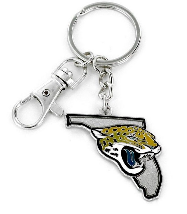 Jacksonville Jaguars Keychain State Design -