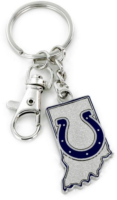 Indianapolis Colts Keychain State Design -