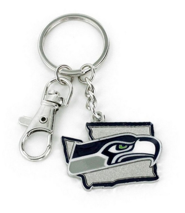 Seattle Seahawks Keychain State Design -