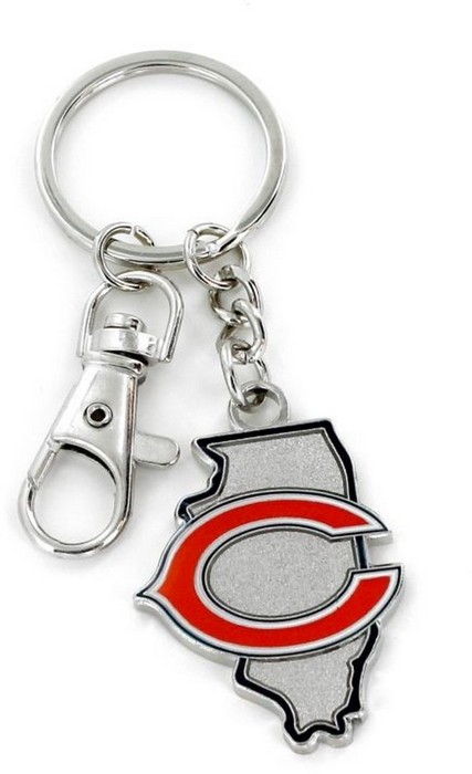 Chicago Bears Keychain State Design -