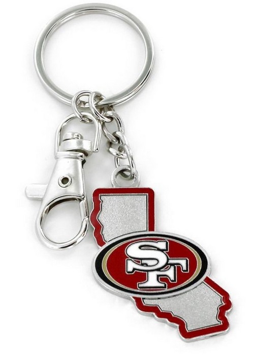 San Francisco 49ers Keychain State Design -