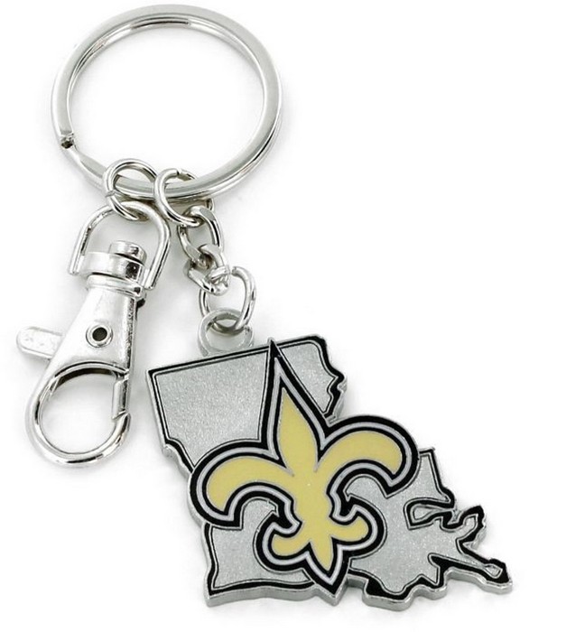 Aminco New Orleans Saints Keychain State Design