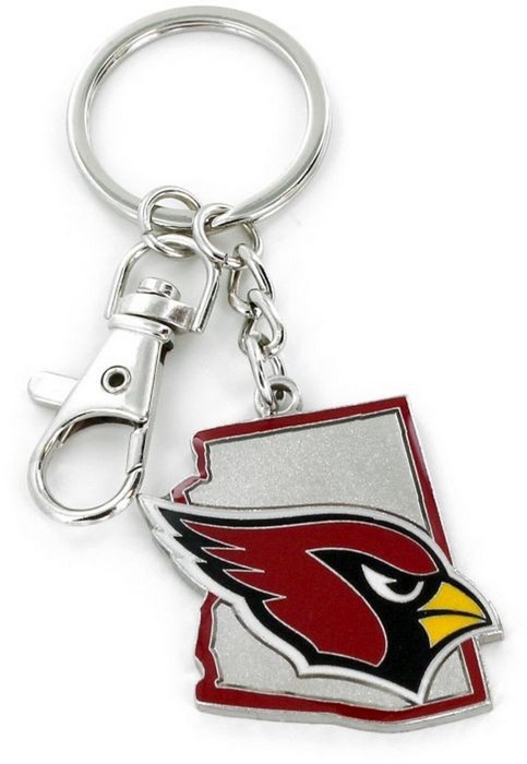 Arizona Cardinals Keychain State Design -