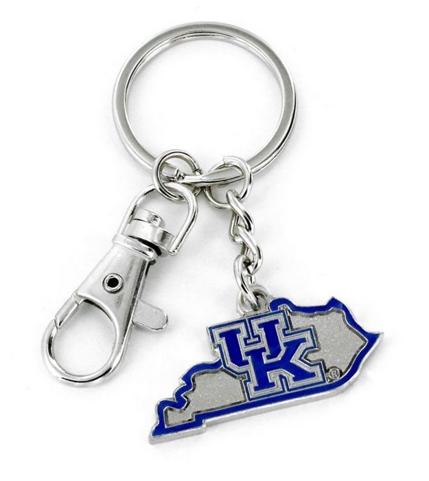 Kentucky Wildcats Keychain State Design -