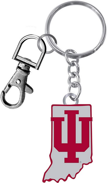 Indiana Hoosiers Keychain State Design -