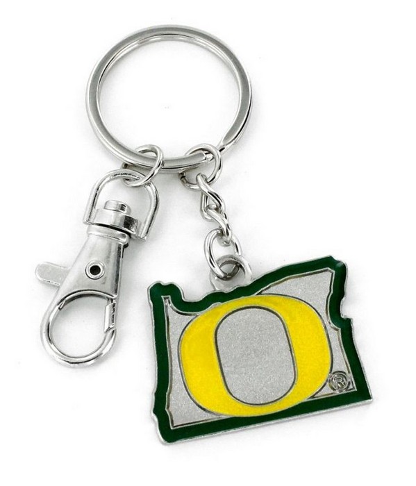 Oregon Ducks Keychain State Design -