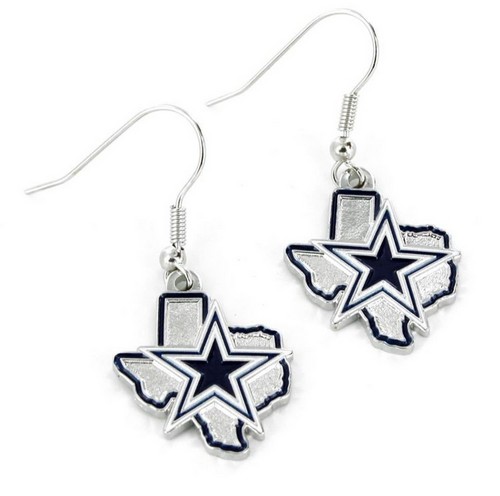 Aminco Dallas Cowboys Earrings State Design